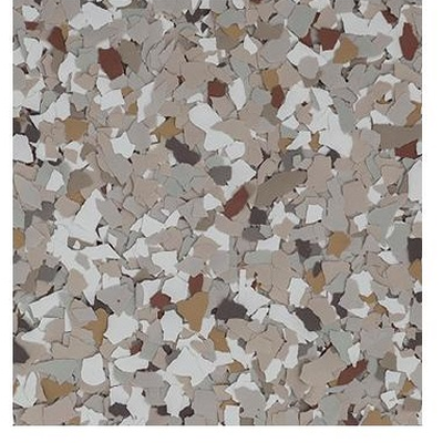Creekbed flake color sample - brown, gray and tan