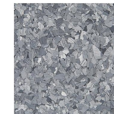 Feather Gray flake color sample - light gray and white